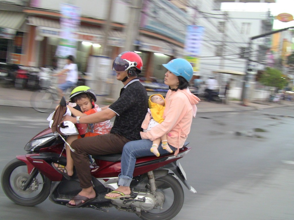 Family on Motorcycle